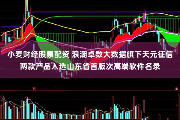 小麦财经股票配资 浪潮卓数大数据旗下天元征信两款产品入选山东省首版次高端软件名录