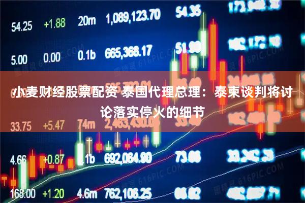 小麦财经股票配资 泰国代理总理：泰柬谈判将讨论落实停火的细节
